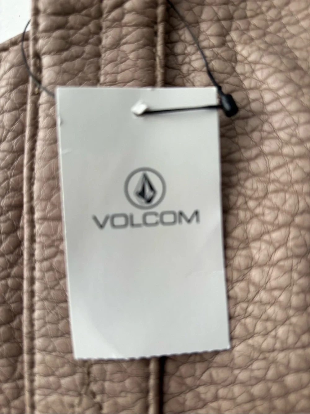 Volcom Pebbled Shoulder Bag in Taupe
